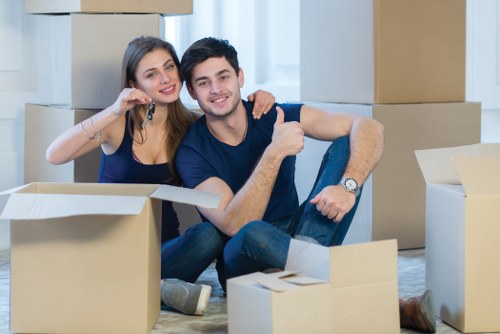 Removal team preparing a local move in Dartford