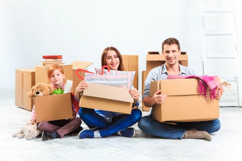 Removal team preparing a house move in Dartford