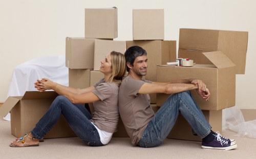 Moving van loaded for a Dartford man and van service