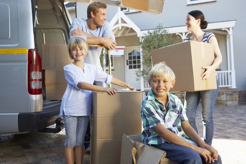 Loading furniture into a van for a local Dartford collection