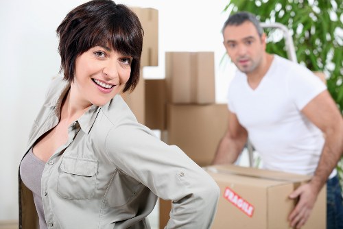 Loading furniture into a removal van for a Dartford house move